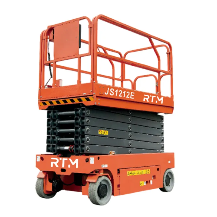 Plataforma Elevadora de Tijera RTM JS1212E – Altura y Estabilidad - vista principal